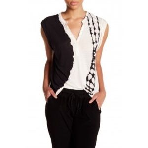 Modern Black and White Tie Dye Tee